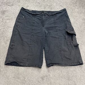 Zerres Outdoor Cargo Shorts Mens 48 Normal Faded Black Cotton Casual Camping